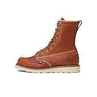 Thorogood American Heritage 8” Moc Toe Work Boots For Men Breathable Leather Boots With Slip-Resistant MAXWear Wedge Outsole and Goodyear Storm Welt