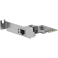 StarTech.com 1 Port PCIe Network Card - Low Profile - RJ45 Port - Realtek RTL8111H Chipset - Ethernet Network Card - NIC Server Adapter Network Card (ST1000SPEX2L)