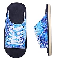 JOINFREE Women Canvas Slippers Open Toe House Slippers Memory Foam Wide Slide Sandals with Adjustable Shoelaces Fashion Sneakers Comfortable Non-slip Arthritis Edema Indoor Outdoor