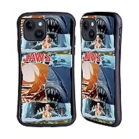 Head Case Designs Officially Licensed Jaws Collage Art Graphics Hybrid Case Compatible with Apple iPhone 15
