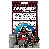 FastEddy Bearings Compatible with Arrma Granite Grom 1/18 RTR Monster Truck Sealed Bearing Kit