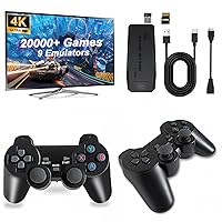 Wireless Retro Game Console,Retro Game Stick,4K HDMI Output,Wireless Retro Play Game Stick,with Built-in 9 Emulators,Retro Plug and Play Video Games for TV,Built in20000+Game (003)
