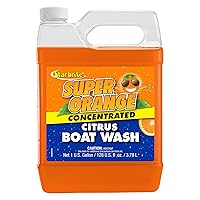 Super Orange - Premium Citrus Boat Wash Super Concentrate - All-Purpose, All-Surface Ultimate Cleaning Solution - Will Not Remove Wax, Polish or Harm Gel Coat