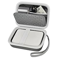 ALKOO Case Compatible with Canon for Ivy/for Ivy 2 Mobile Mini CLIQ CLIQ+ CLIQ2 CLIQ+2 Instant Camera Printer, Wireless Bluetooth Portable Smartphone Printer, Mesh Pocket fits Paper & Cable (Grey)