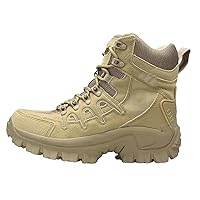 Men's Combat Ankle Boots Tactical Plus Size Work Safety Shoes Motorcycle Boots