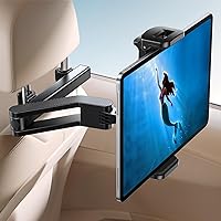 JOYROOM Tablet Holder for Car Headrest, [ Folding Extension Arm] iPad Holder for Car Backseat for Kids, Road Trip Essentials, for 4.7-12.9