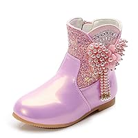 Dark Girls Boots Children Short Boots Winter Plush Cotton Boots High Heel Boots Princess Boots Girls Wedge Shoes Size 12