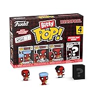Funko Bitty Pop!: Deadpool Mini Collectible Toys 4-Pack - Deadpool (Bathtime), Deadpool (Flamenco), Deadpool (Supper Hero) & Mystery Chase Figure (Styles May Vary)