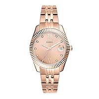 Fossil Scarlette Women's Sports Watch with Stainless Steel Bracelet or Genuine Leather Band