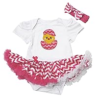 Petitebella Chick Egg Baby Dress Nb-18m