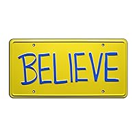 Jason Sudeikis | Believe | Metal Stamped License Plate