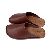 Men's Leather Slippers, BR, 26.0～27.0㎝