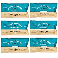 Nutty Morning Granola Breakfast Bar | Roasted Almonds, Coconut, Dates, Organic Maple Syrup | Simple Ingredients, Freshly Baked (2 Ounce, Pack of 6)