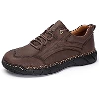 Honeystore Men's Lace-up Leather Shoes Flats Loafers Casual Driving