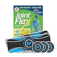 JointFlex FIT Therapy Far Infrared Universal Patch, Supports Continuous Active Mobility for Muscles & Joints, up to 5 Days/Patch, Water Resistant, Non-Heating, Drug-Free, 9-ct, 3 Rectangular/6 Round