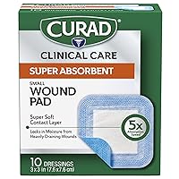 Super Absorbent Wound Pad, Small, 3