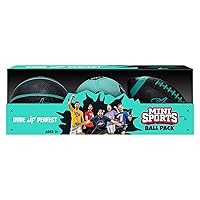 Dude Perfect Mini Sports Balls, Kids and Adults Multi-Pack Sports Ball Set, Indoor and Outdoor Play, Includes Football, Basketball and a Soccer Ball