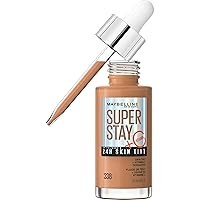 Super Stay Up to 24HR Skin Tint, Radiant Light-to-Medium Coverage Foundation, Makeup Infused With Vitamin C, 338, 1 Count