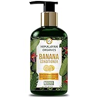 Organics Banana Conditioner for Dry and Frizzy Hair | Hydrating & Nourishing Damaged Hair | NO Sulphate & Parabens | 300ml