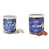 Super Garden Freeze Dried Ice Cream Vanilla with Chocolate Pieces & Freeze Dried Ice Cream Chocolate