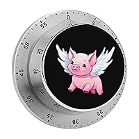 Flying Pig Kitchen Timer Countdown Cooking Timer Reminder Wind Up Timer for Home Study