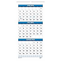 House of Doolittle 2024-2025 Three-Month Academic Vertical Wall Calendar, 8 x 17 Inches, June - July (HOD3645-25)