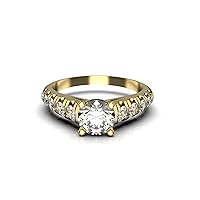 Natural Diamond Ring For Women And Girls , Anniversary Ring , Wedding Ring