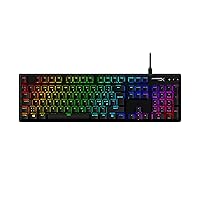 HyperX Alloy Origins PBT - Mechanical Gaming Keyboard, PBT Keycaps, RGB lighting, Compact, Aluminum Body, Customizable with HyperX NGENUITY, Onboard Memory - HyperX Tactile Aqua Switch