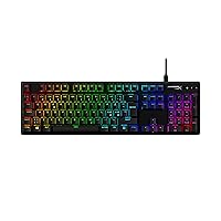 HyperX Alloy Origins PBT - Mechanical Gaming Keyboard, PBT Keycaps, RGB lighting, Compact, Aluminum Body, Customizable with HyperX NGENUITY, Onboard Memory - HyperX Tactile Aqua Switch (Renewed)