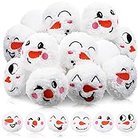 codree 100 Pcs Fake Snowballs for Kids- 2.4 Inch Indoor Snowball Fight  Balls- Artificial Snowballs for Indoor and Outdoor Snow Fight Christmas  Tree
