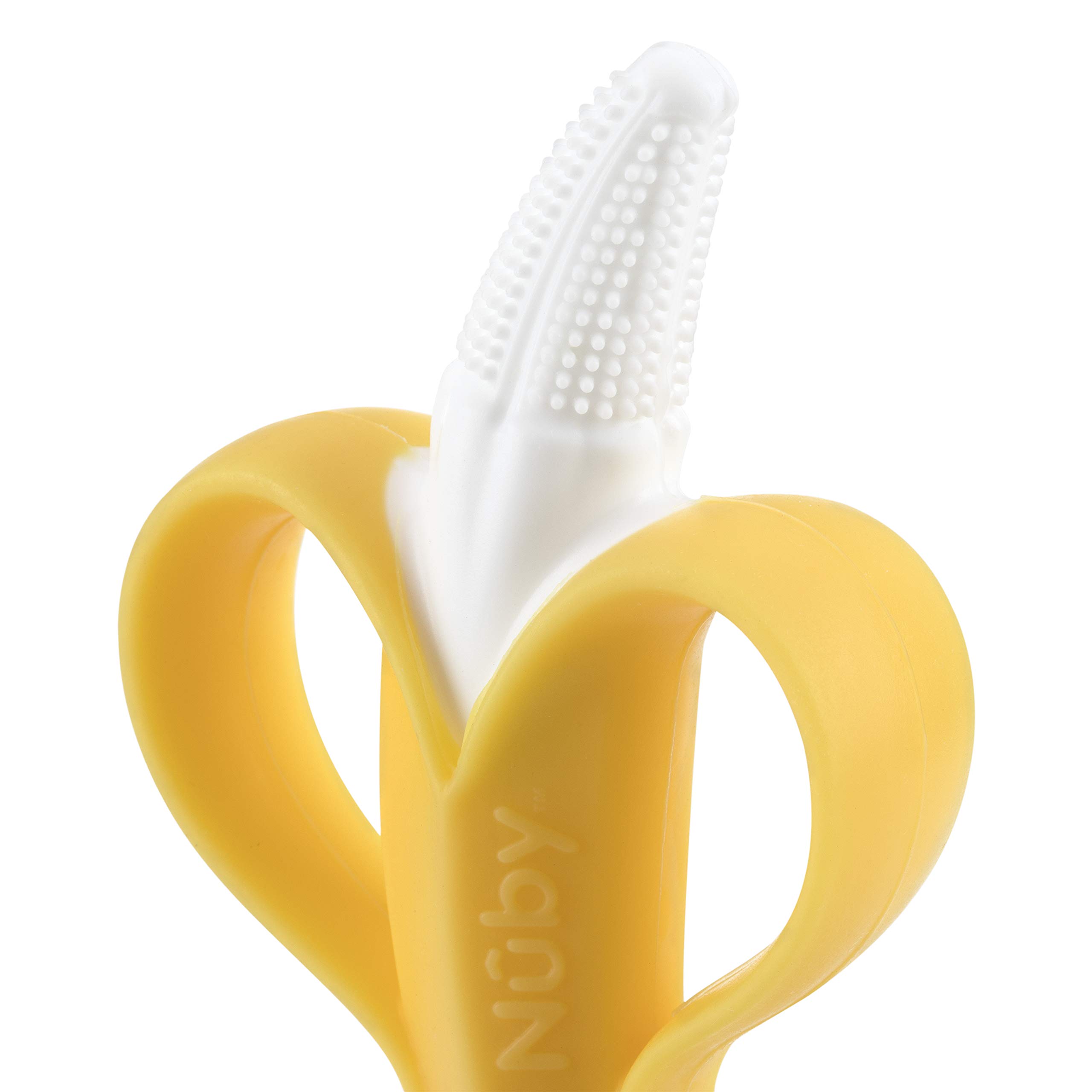 Nuby Ice Gel Teether Keys & Nananubs Banana Massaging Toothbrush, Yellow