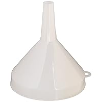 Winco Plastic Funnel, 4 1/4-Inch Diameter, White, Medium