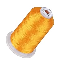 Simthread Embroidery Thread 5500 Yards Orange 208, 40wt 100% Polyester for Brother, Babylock, Janome, Singer, Pfaff, Husqvarna, Bernina Machine