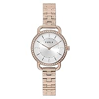 FURLA Ladies Rose Gold Tone Stainless Steel Bracelet Watch WW00021015L3