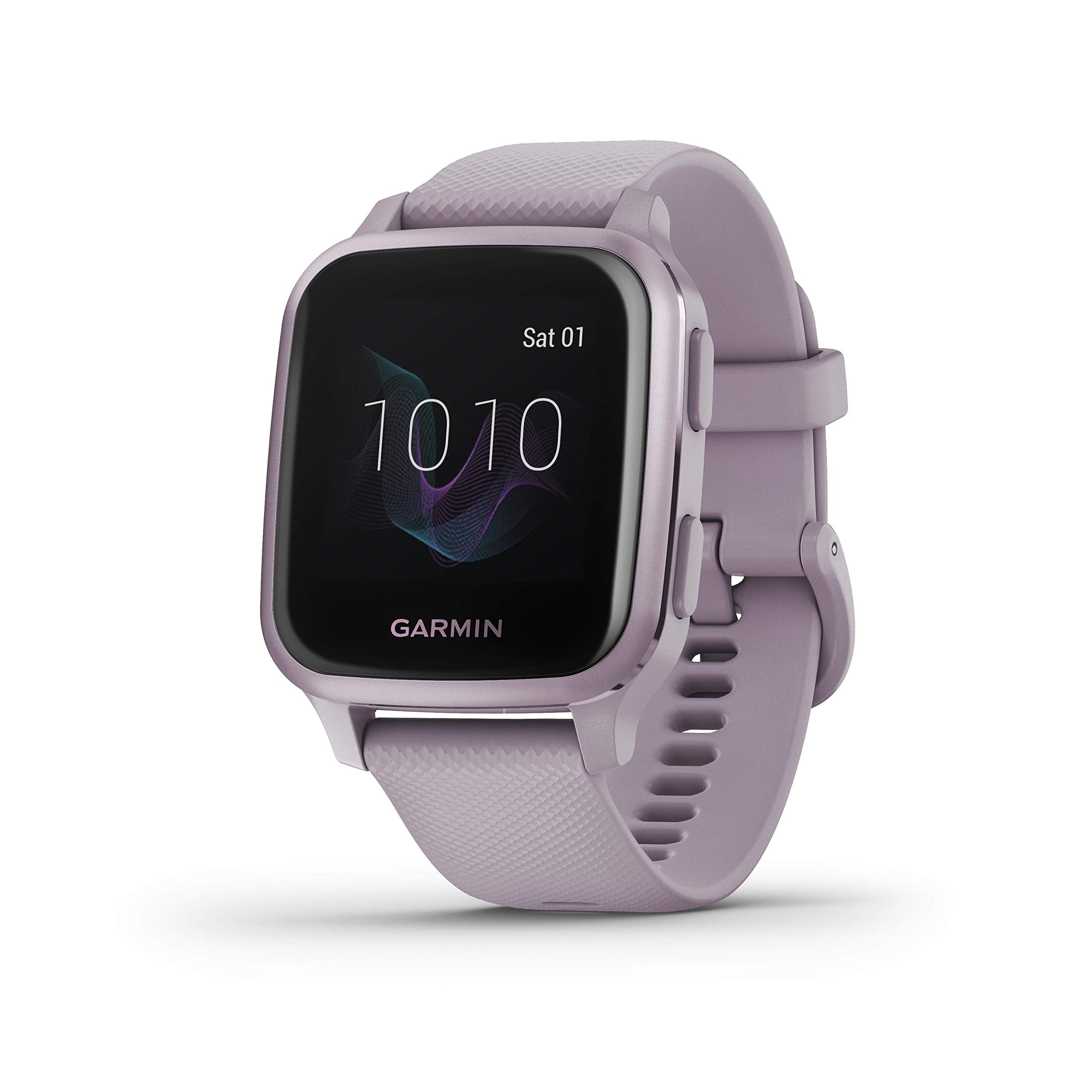 Garmin 010-02427-02 Venu Sq, GPS Smartwatch with Bright Touchscreen Display, Up to 6 Days of Battery Life, Orchid Purple