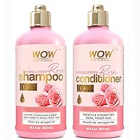 WOW Skin Science Himalayan Rose Hair Shampoo & Conditioner for Dry Damaged Hair - Hydrating Hair Repair (Set 16.9 Fl Oz (Pack of 2))