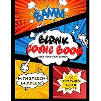 Blank Comic Sketch Book Draw Your Own Comics: creating Comics With Blank Comic Template Panel Sketchbook comic strip page collection with text boxes ... Make Your Own Comic Book (French Edition)