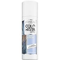 Colorista 1-Day Washable Temporary Hair Color Spray, Pastel Blue, 2 Ounces
