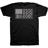 Columbia PFG Americana Saltwater Fish Flag T-Shirt - Black