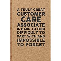 Funny Customer Care Associate Gifts: 6x9 inches 108 Lined pages Funny Notebook | Ruled Unique Diary | Sarcastic Humor Journal for Men & Women | Secret Santa Gag for Christmas | Appreciation Gift
