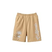 COZYEASE Boy's Graphic Print Shorts High Waisted Summer Shorts Casual Beach Shorts with Pocket
