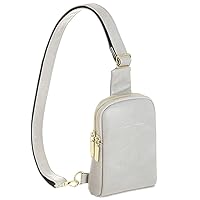 NEICOA Small Sling Bag for Women Trendy Crossbody Fanny Packs Faux Leather Chest Purse for Women