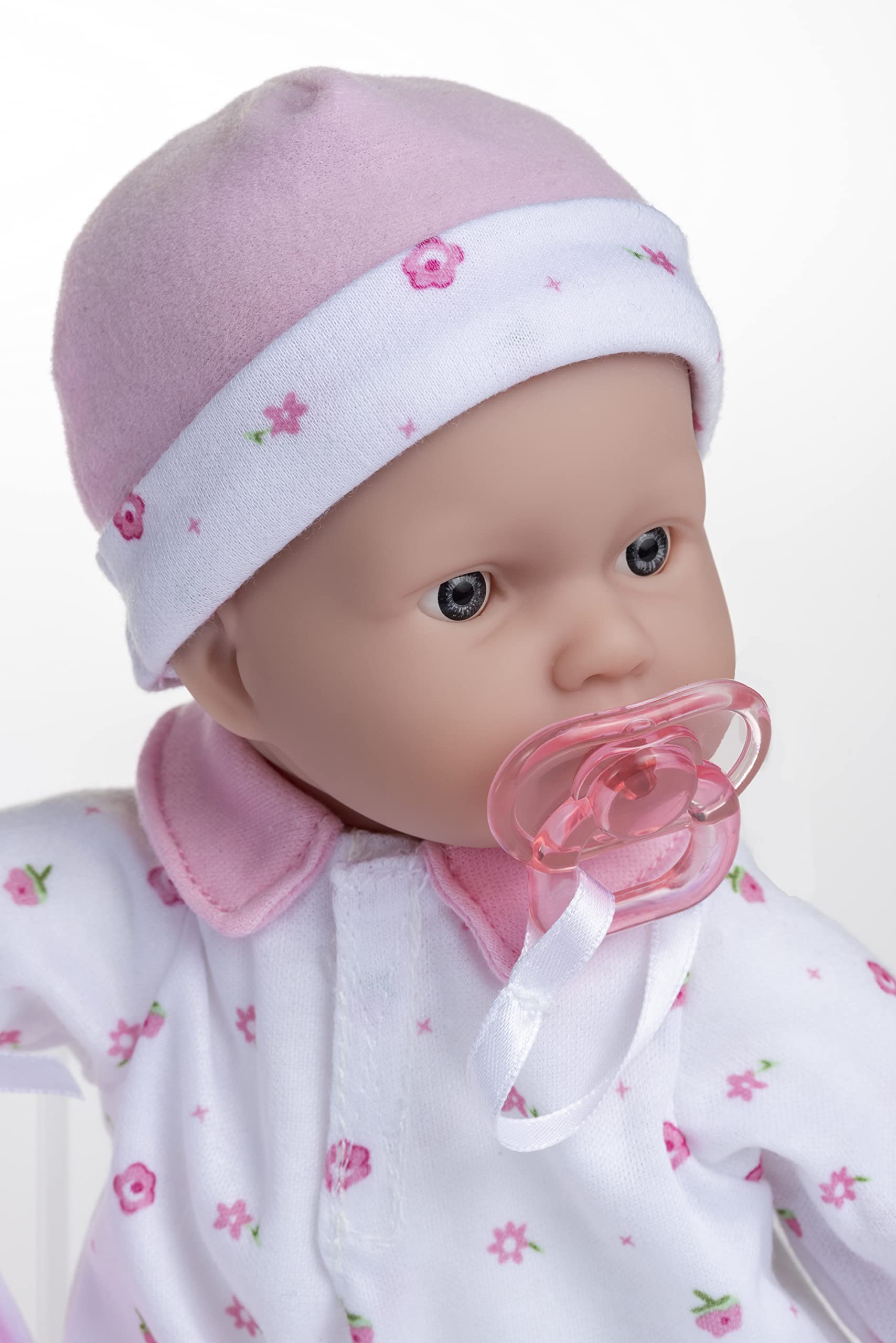 Caucasian 11-inch Small Soft Body Baby Doll | JC Toys - La Baby | Washable |Removable Pink Outfit w/ Hat & Blanket | For Children 12 Months +