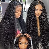 UNICE Bye Bye Knots Glueless Wig Human Hair Pre Plucked Pre Cut Water Wave Ready to Go 6x4.75 HD Lace Closure Human Hair Wigs Bleached Knots for Women 26 inch