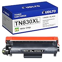 TN830XL Toner Cartridge for Brother Printer - (with Chip) Replacement for Brother TN830 TN-830 TN830XL to use with HL-L2460DW DCP-L2640DW HL-L2405W HL-L2400D HL-L2480DW MFC-L2820DW Printer (1 Black)