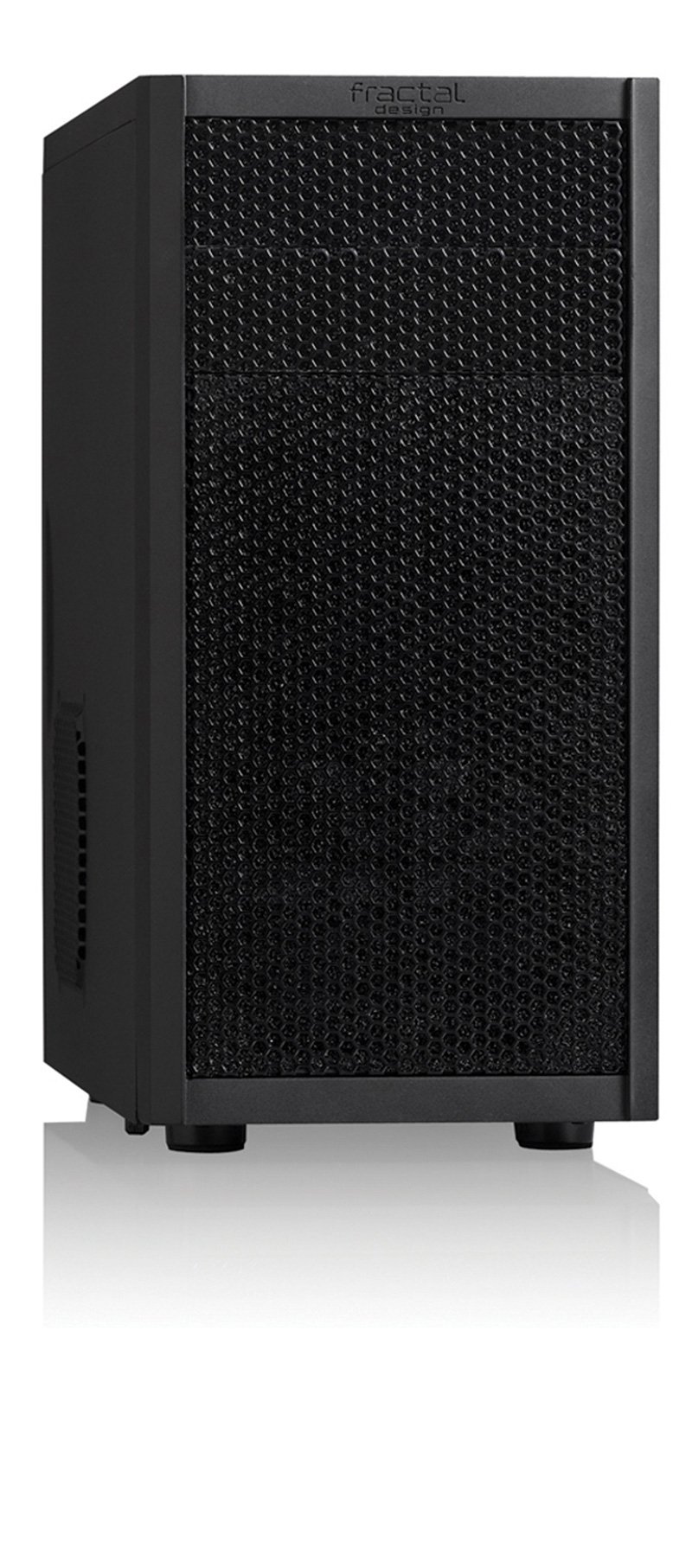 Fractal Design Core 1000 USB 3 - Mini Tower Computer Case - mATX - High Airflow and Cooling - 1x 120mm Silent Fan Included - Brushed Aluminium - Black