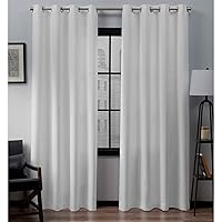 Exclusive Home Loha Linen Grommet Top Curtain Panel Pair, 84