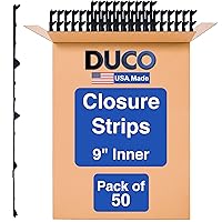 Duco 9in Classic Rib Profile Foam Closure Strips for Metal Roofing Panels - 3 ft Long Inside Roof Closure Strips (50 Pcs)