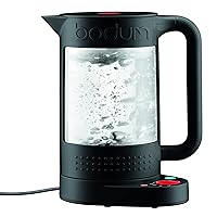 Bodum Bistro Electric Water Kettle, Double Wall, Temperature Control, 5 Settings, 37 oz, Black