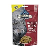 Blue Buffalo Wilderness Trail Treats Wild Bits High Protein Grain Free Soft-Moist Training Dog Treats, Salmon Recipe 10-oz Bag